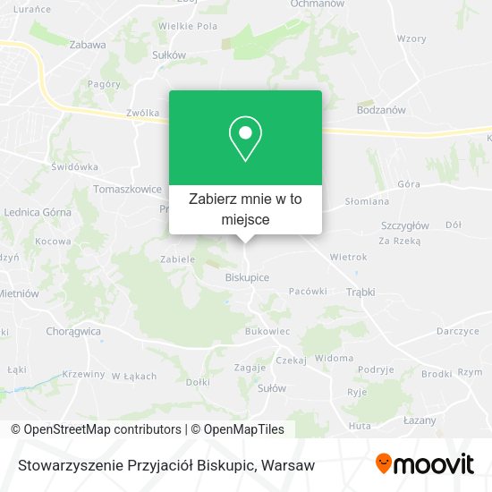 Mapa Stowarzyszenie Przyjaciół Biskupic