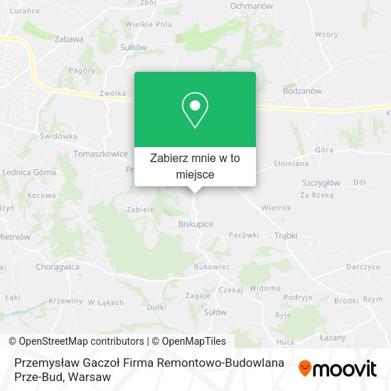 Mapa Przemysław Gaczoł Firma Remontowo-Budowlana Prze-Bud