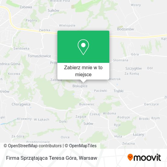 Mapa Firma Sprzątająca Teresa Góra