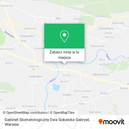 Mapa Gabinet Stomatologiczny Ewa Sokalska Gabryel