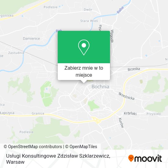 Mapa Usługi Konsultingowe Zdzisław Szklarzewicz