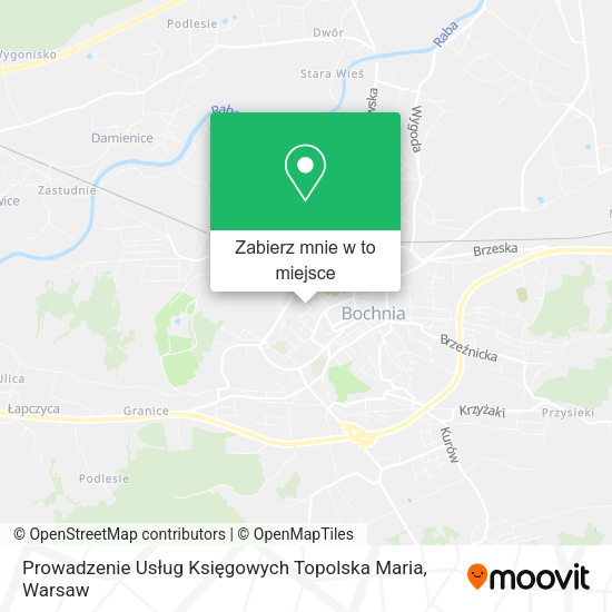 Mapa Prowadzenie Usług Księgowych Topolska Maria