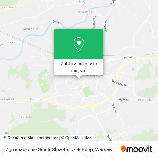 Mapa Zgromadzenie Sióstr Służebniczek Bdnp