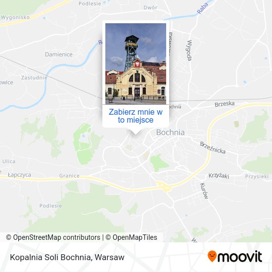 Mapa Kopalnia Soli Bochnia