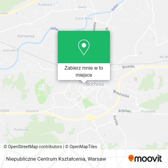 Mapa Niepubliczne Centrum Kształcenia