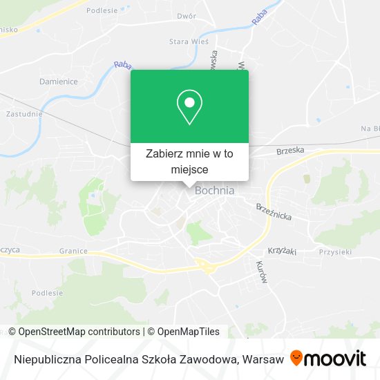 Mapa Niepubliczna Policealna Szkoła Zawodowa