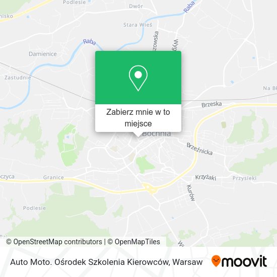 Mapa Auto Moto. Ośrodek Szkolenia Kierowców