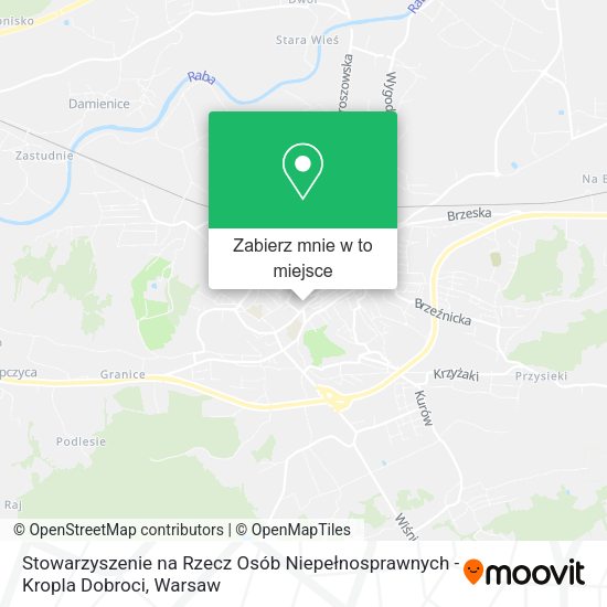 Mapa Stowarzyszenie na Rzecz Osób Niepełnosprawnych - Kropla Dobroci