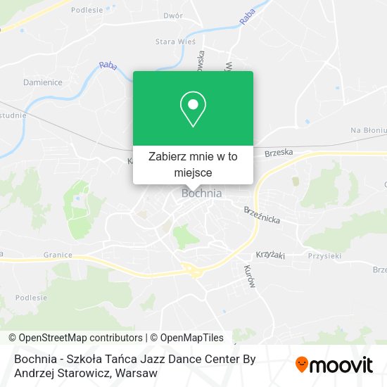 Mapa Bochnia - Szkoła Tańca Jazz Dance Center By Andrzej Starowicz