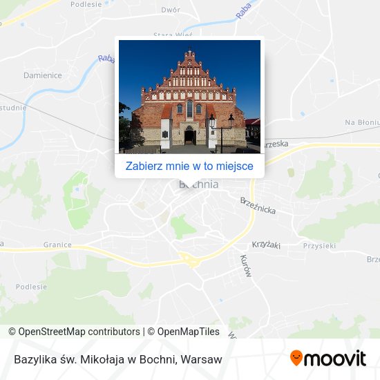 Mapa Bazylika św. Mikołaja w Bochni