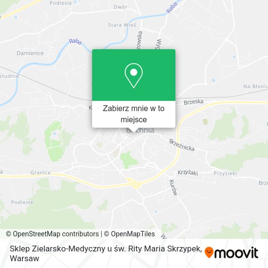 Mapa Sklep Zielarsko-Medyczny u św. Rity Maria Skrzypek