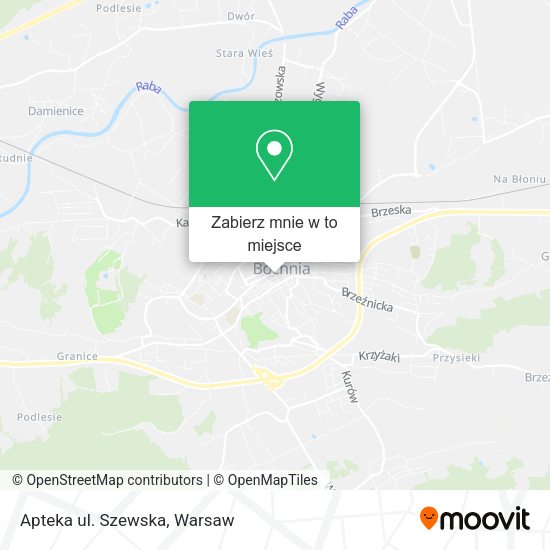 Mapa Apteka ul. Szewska