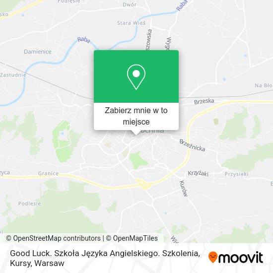 Mapa Good Luck. Szkoła Języka Angielskiego. Szkolenia, Kursy