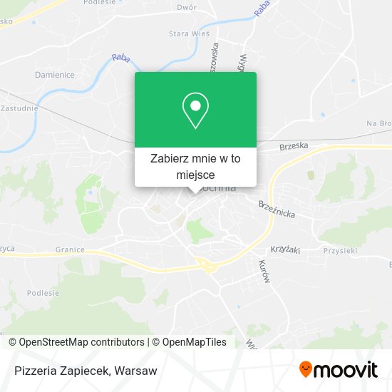 Mapa Pizzeria Zapiecek