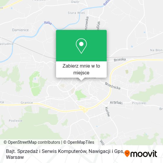 Mapa Bajt. Sprzedaż i Serwis Komputerów, Nawigacji i Gps