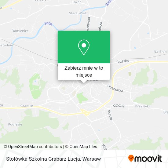 Mapa Stołówka Szkolna Grabarz Lucja