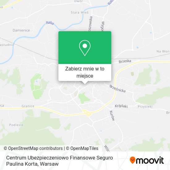 Mapa Centrum Ubezpieczeniowo Finansowe Seguro Paulina Korta