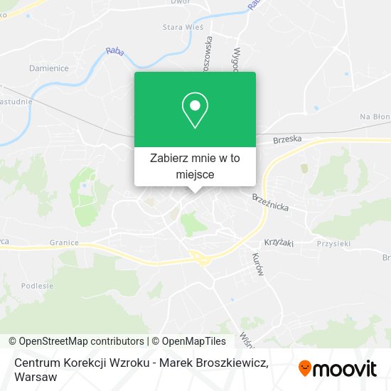 Mapa Centrum Korekcji Wzroku - Marek Broszkiewicz