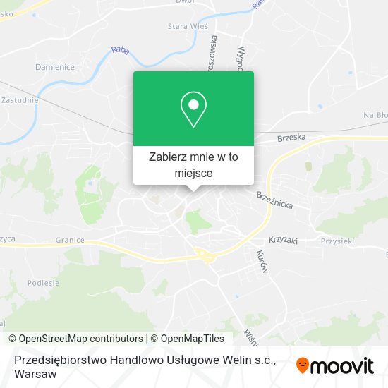 Mapa Przedsiębiorstwo Handlowo Usługowe Welin s.c.