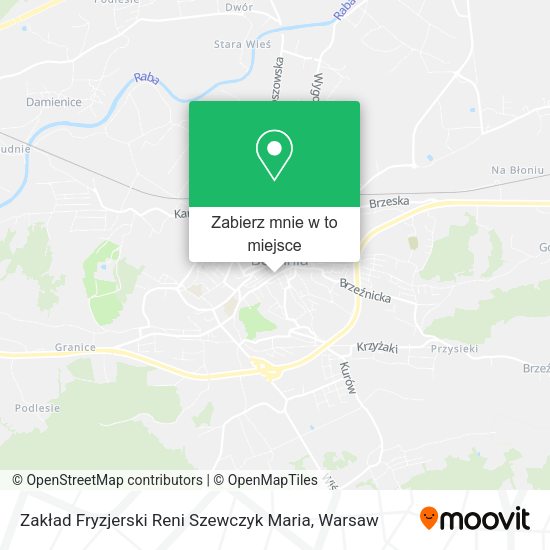 Mapa Zakład Fryzjerski Reni Szewczyk Maria