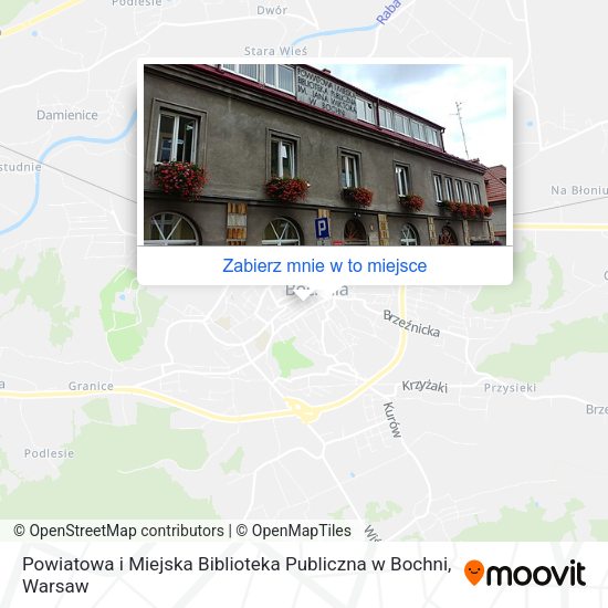 Mapa Powiatowa i Miejska Biblioteka Publiczna w Bochni