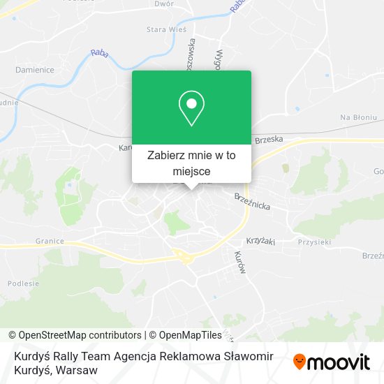 Mapa Kurdyś Rally Team Agencja Reklamowa Sławomir Kurdyś