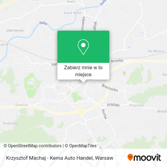 Mapa Krzysztof Machaj - Kema Auto Handel