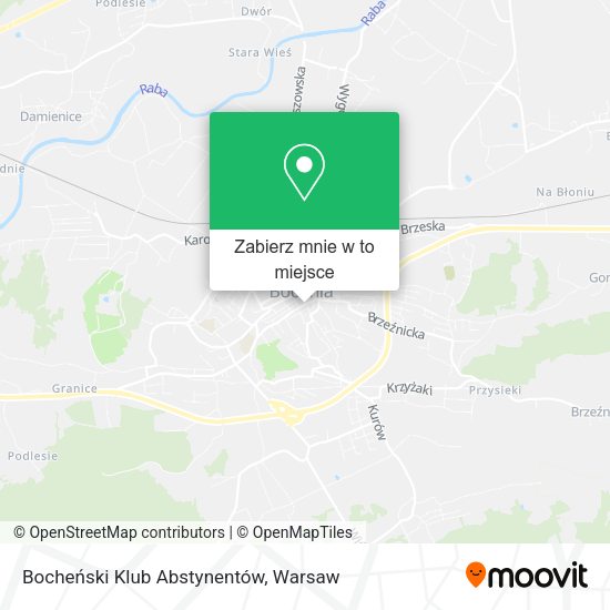 Mapa Bocheński Klub Abstynentów