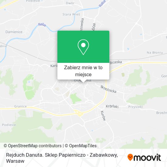 Mapa Rejduch Danuta. Sklep Papierniczo - Zabawkowy