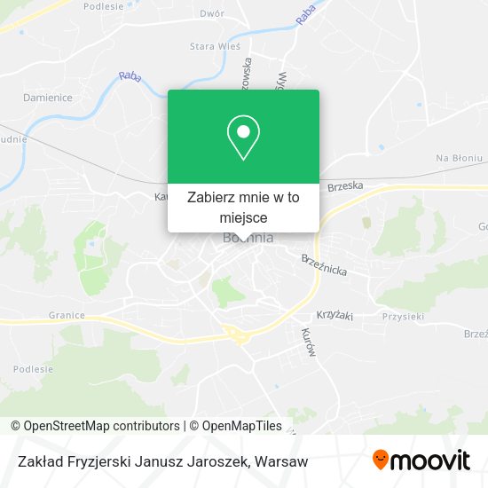 Mapa Zakład Fryzjerski Janusz Jaroszek