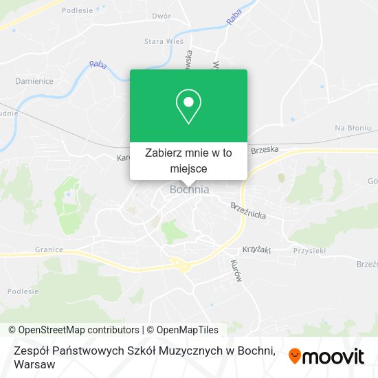 Mapa Zespół Państwowych Szkół Muzycznych w Bochni