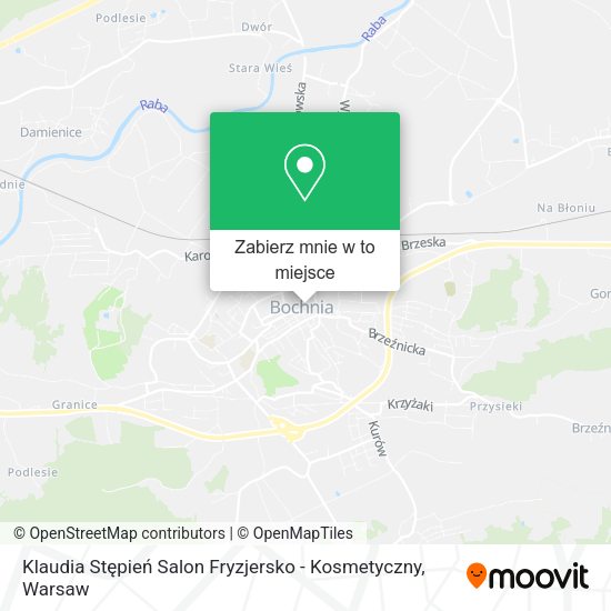 Mapa Klaudia Stępień Salon Fryzjersko - Kosmetyczny