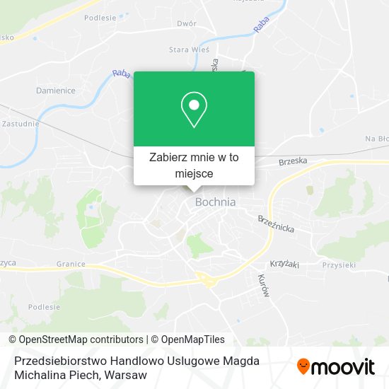 Mapa Przedsiebiorstwo Handlowo Uslugowe Magda Michalina Piech