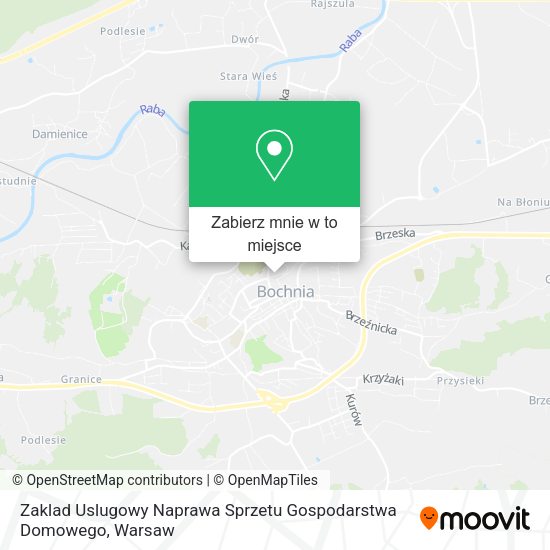 Mapa Zaklad Uslugowy Naprawa Sprzetu Gospodarstwa Domowego