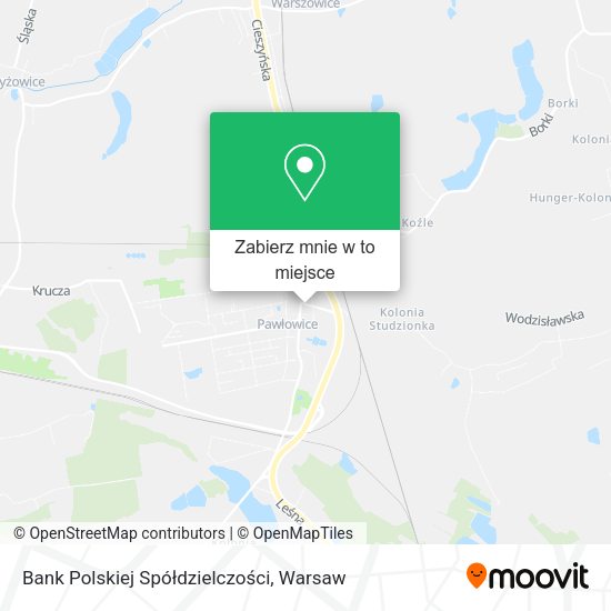 Mapa Bank Polskiej Spółdzielczości