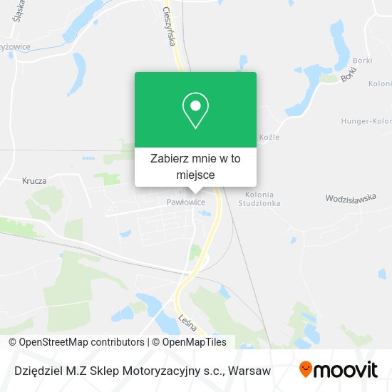 Mapa Dziędziel M.Z Sklep Motoryzacyjny s.c.