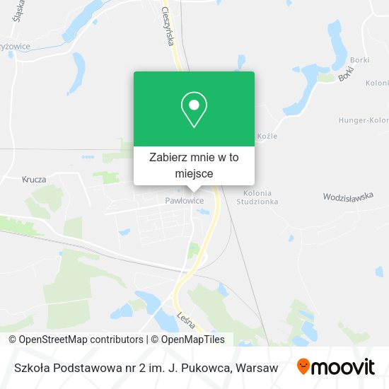 Mapa Szkoła Podstawowa nr 2 im. J. Pukowca