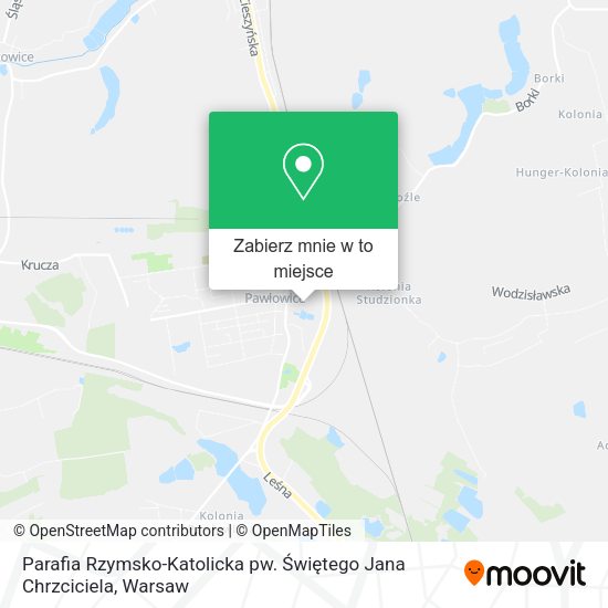 Mapa Parafia Rzymsko-Katolicka pw. Świętego Jana Chrzciciela