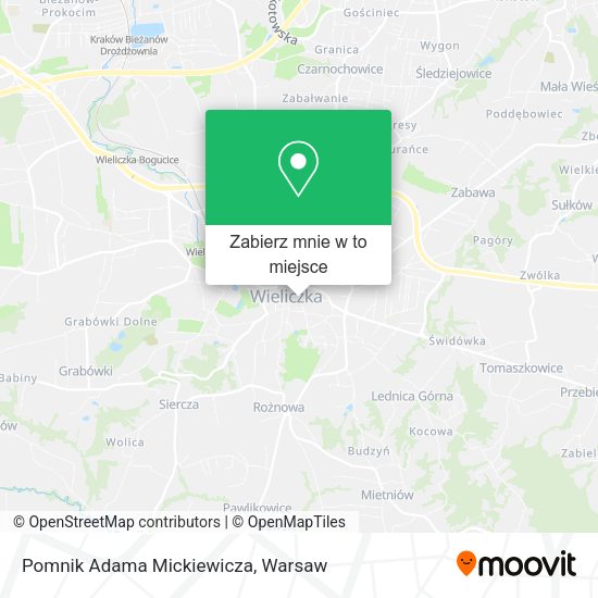 Mapa Pomnik Adama Mickiewicza