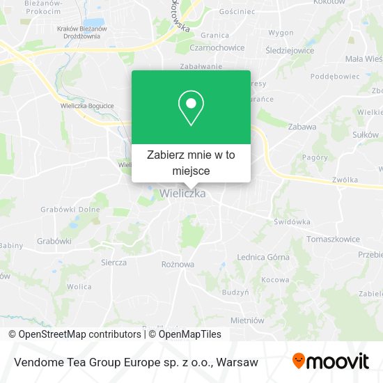 Mapa Vendome Tea Group Europe sp. z o.o.