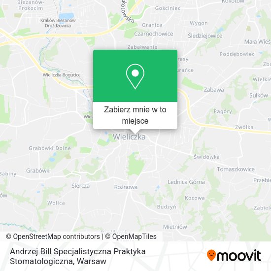 Mapa Andrzej Bill Specjalistyczna Praktyka Stomatologiczna