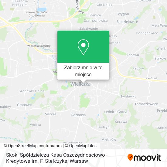 Mapa Skok. Spółdzielcza Kasa Oszczędnościowo - Kredytowa im. F. Stefczyka