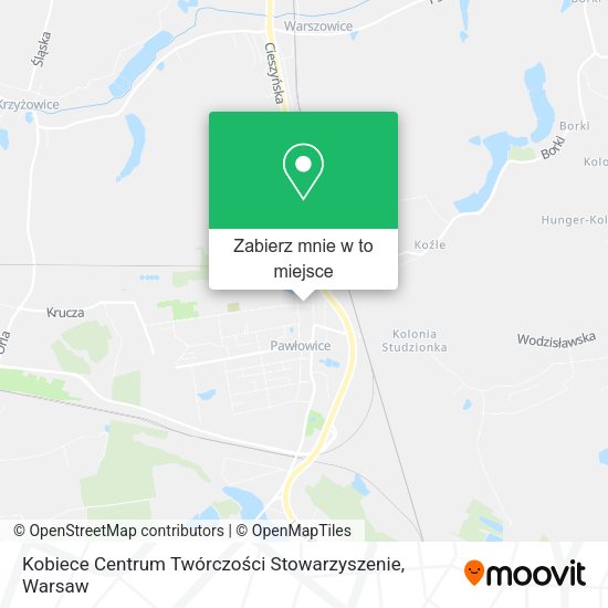 Mapa Kobiece Centrum Twórczości Stowarzyszenie