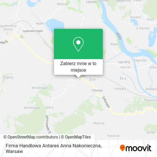 Mapa Firma Handlowa Antares Anna Nakonieczna