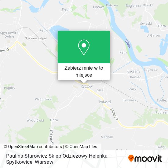 Mapa Paulina Starowicz Sklep Odzieżowy Helenka - Spytkowice