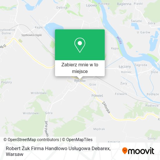 Mapa Robert Żuk Firma Handlowo Usługowa Debarex