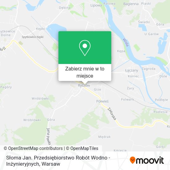 Mapa Słoma Jan. Przedsiębiorstwo Robót Wodno - Inżynieryjnych