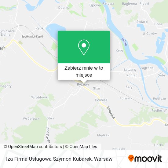 Mapa Iza Firma Usługowa Szymon Kubarek