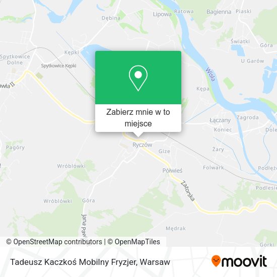 Mapa Tadeusz Kaczkoś Mobilny Fryzjer