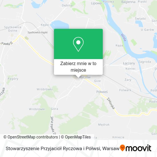 Mapa Stowarzyszenie Przyjaciół Ryczowa i Półwsi